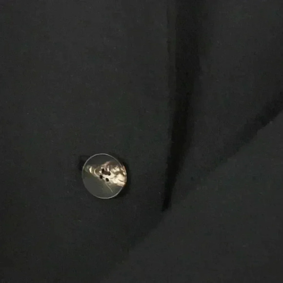 Helmut Lang Black Wool Single Button Closure Blazer Jacket Sz 10 - Picture 5 of 9